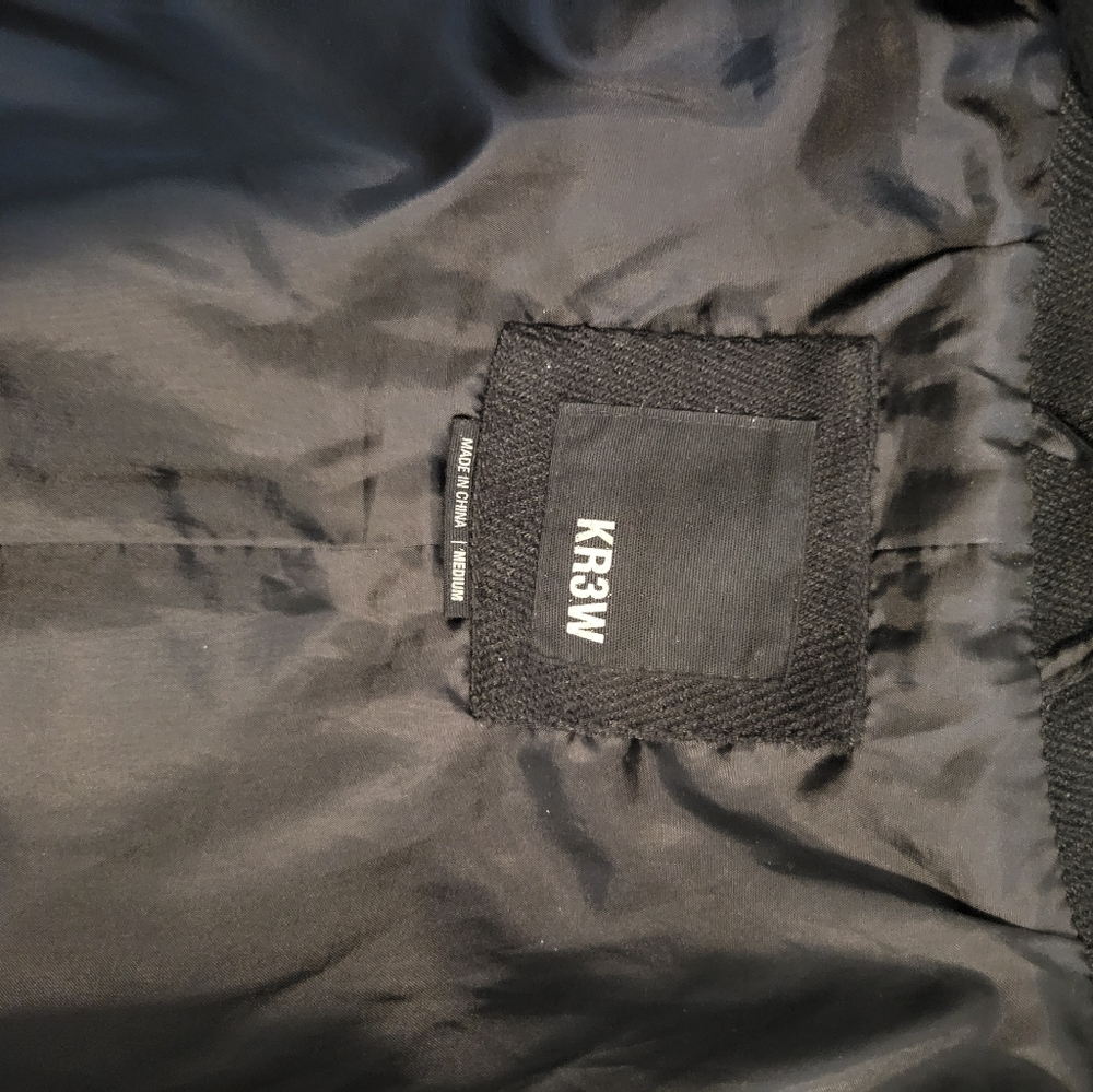 Men's wool black coat - Picture 3 of 3